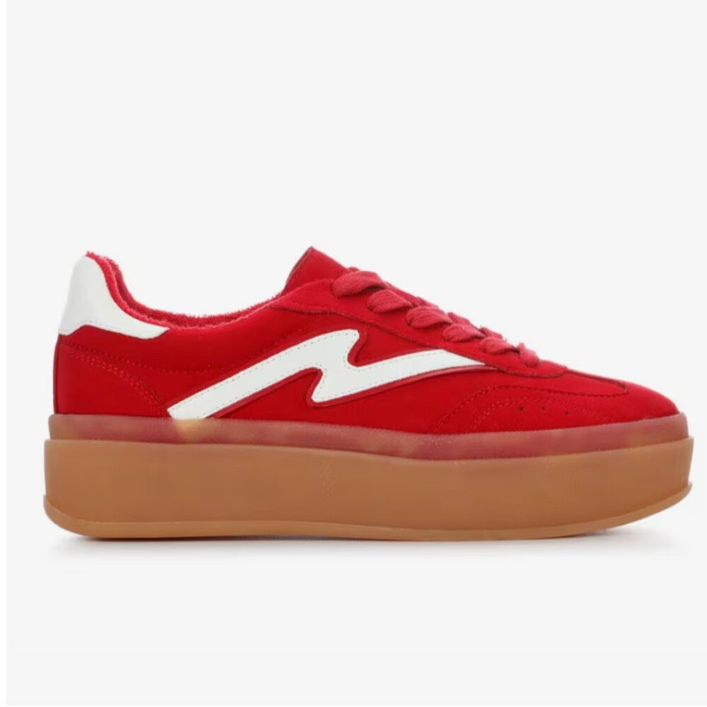 Madden Girl Red Platform Sneakers